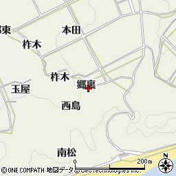 愛知県田原市東神戸町郷裏周辺の地図