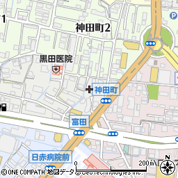 岡山県岡山市北区富田171-7周辺の地図