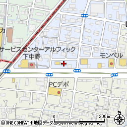 メガネの三城　下中野店周辺の地図