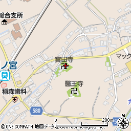 宝田寺周辺の地図