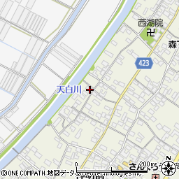 愛知県田原市中山町神明前43-1周辺の地図