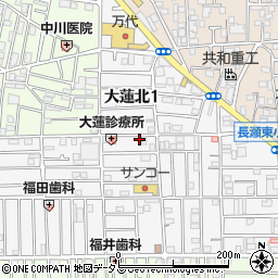 米澤ハイツ周辺の地図