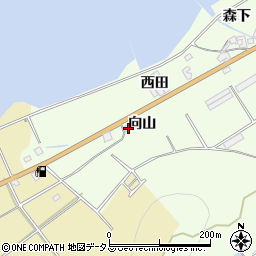 愛知県田原市石神町向山62周辺の地図