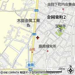 ファミリーマート岡山金岡東町店周辺の地図