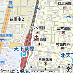 タイムズ天下茶屋第７駐車場周辺の地図