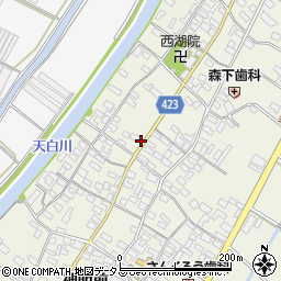 愛知県田原市中山町寺脇148周辺の地図