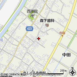 愛知県田原市中山町寺脇173周辺の地図
