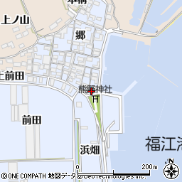 愛知県田原市向山町郷3周辺の地図