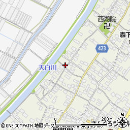 愛知県田原市中山町神明前40周辺の地図