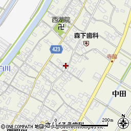 愛知県田原市中山町寺脇165周辺の地図