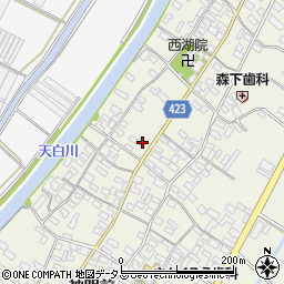 愛知県田原市中山町寺脇140周辺の地図