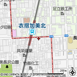 未来歩学院　東大阪・加美北校周辺の地図