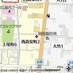 大阪府八尾市西高安町2丁目41周辺の地図
