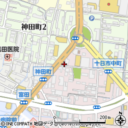 八剣伝 岡山十日市店周辺の地図