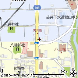 奈良県大和郡山市天井町223周辺の地図