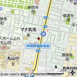 東祥興産あべの支社周辺の地図