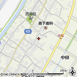 愛知県田原市中山町寺脇172周辺の地図