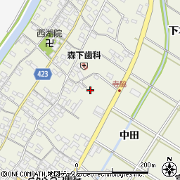 愛知県田原市中山町寺脇37周辺の地図