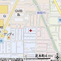 大阪府八尾市山城町3丁目周辺の地図