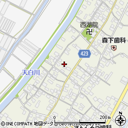 愛知県田原市中山町寺脇149周辺の地図