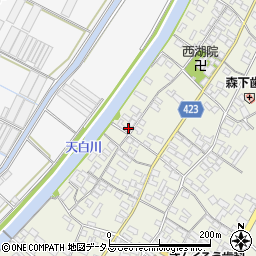愛知県田原市中山町寺脇136周辺の地図