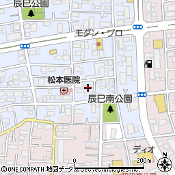 岡山県岡山市北区辰巳35周辺の地図