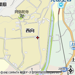 奈良県生駒郡平群町西向86周辺の地図