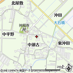 愛知県田原市石神町中瀬古51周辺の地図