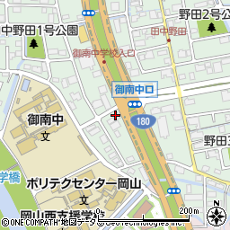 日清医療食品株式会社　岡山営業所周辺の地図