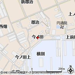愛知県田原市福江町今ノ田周辺の地図