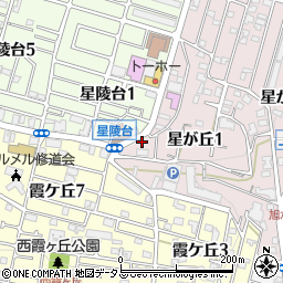 セブンイレブン神戸垂水星が丘１丁目店周辺の地図