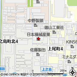 大阪府八尾市上之島町北6丁目8周辺の地図