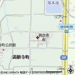 奈良県大和郡山市満願寺町245-1周辺の地図