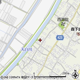 愛知県田原市中山町寺脇132周辺の地図