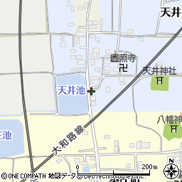 奈良県大和郡山市天井町201-1周辺の地図