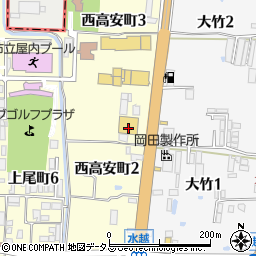 大阪府八尾市西高安町2丁目6周辺の地図