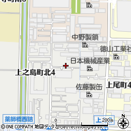 大阪府八尾市上之島町北5丁目7周辺の地図