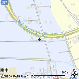 岡山県岡山市東区金田597周辺の地図