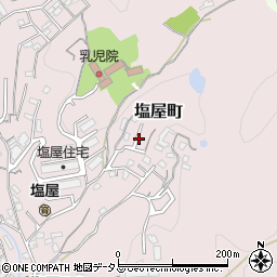 兵庫県神戸市垂水区塩屋町南谷周辺の地図