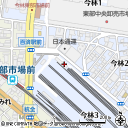 株式会社合通　百済支店周辺の地図