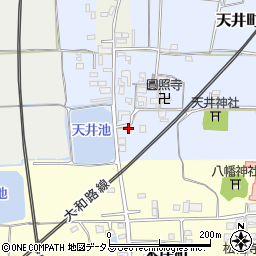 奈良県大和郡山市天井町199周辺の地図