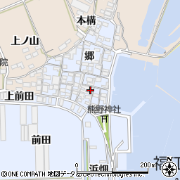 愛知県田原市向山町郷15周辺の地図
