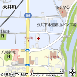 奈良県大和郡山市天井町227周辺の地図