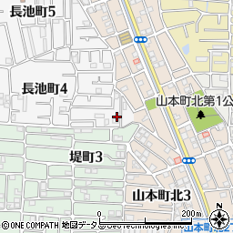 大阪府八尾市長池町4丁目61周辺の地図