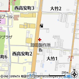なか卯１７０号八尾大竹店周辺の地図