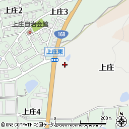 奈良県生駒郡平群町上庄周辺の地図