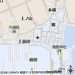 愛知県田原市向山町郷71周辺の地図