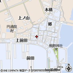 愛知県田原市向山町郷70周辺の地図