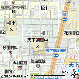 大阪市立天下茶屋中学校周辺の地図