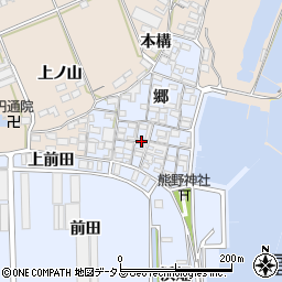 愛知県田原市向山町郷58周辺の地図
